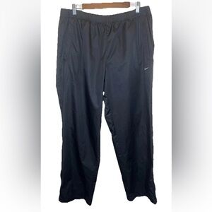 Nike Fit Storm Windbreaker Track Pants Athletic Black Ankle Zip Size XXL EUC